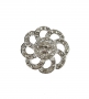 Metal Shank Buttons with Rhinestones, 25 mm (10 pcs/pack) Code: N19329 - 1