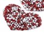 Iron-On Patch with Sequins, Heart (10 pcs/pack) Code: 390690 - 7