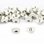 Plastic Metallize Shank Buttons, 11 mm (100 pcs/pack) Code: 2614  - 2