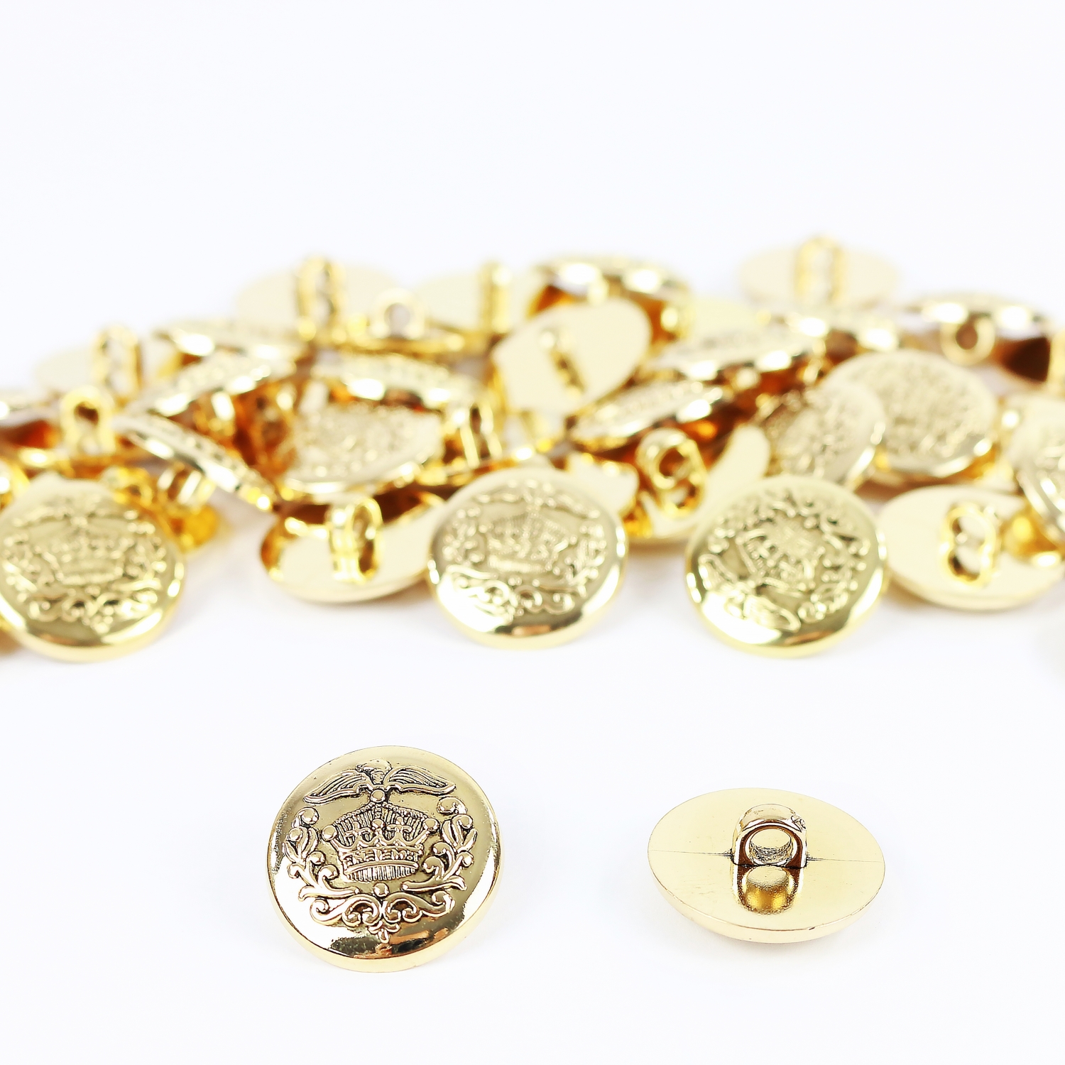 Metallize Plastic Shank Buttons (100 pcs/pack) Code: 2809 - 7