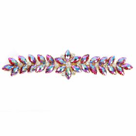Aplicatii Vestimentare Aplicatii cu Strasuri din Sticla, 19.5x5.5cm (1 buc/pachet)Cod: BW-45