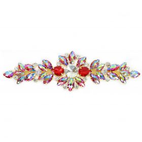 Aplicatii Vestimentare Aplicatii cu Strasuri din Sticla, 18.5x5.5cm (1 buc/pachet)Cod: BW-46