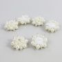 Shank Buttons with Pearls and Beads, 4 cm, Cream (10 pcs/pack) Code: BT0833 - 4