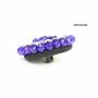 Shank Buttons with Rhinestones and Beads, 4 cm (10 pcs/pack) Code: BT0825 - 3