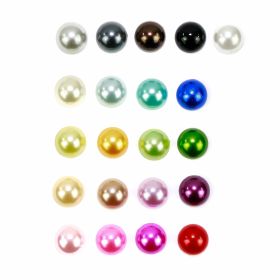 Pearl  - Half Pearl Bead Flat Back, 10 mm (100 pcs/pack) Code: BW-PERLA