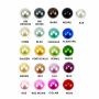 Half Pearl Bead Flat Back, 10 mm (100 pcs/pack) Code: BW-PERLA - 2