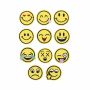 Iron-On Patch, Emoticons, 5 cm (12 pcs/pack) Code: CX0478 - 1