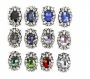 Sew-on Rhinestone Appliques,  4.5x3 cm (6 pcs/pack) Code: MT0675 - 1