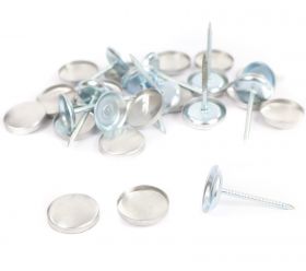 Cover Buttons, Size: Lin 36 (500 sets/pack)  - Upholstery Nails, Size: Lin 32 (250 sets/pack) 