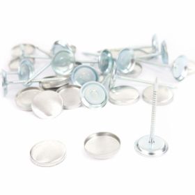 Cover Buttons, Size: Lin 36 (500 sets/pack)  - Upholstery Nails, Size: Lin 32 (250 sets/pack) 