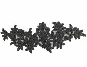 Aplicatie Vestimentara (10 bucati/pachet) Aplicatii Textile cu Strasuri, lungime 33.2 cm (5 bucati/pachet)Cod: Z-781