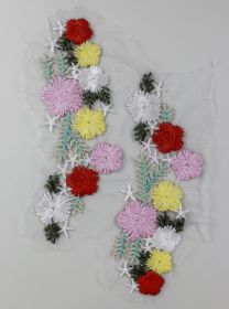 Aplicatii Vestimentare, Multicolore, lungime 13 cm (4 bucati/pachet) - Aplicatie Textila, lungime 23 cm (6 per/pachet) Cod: WS114