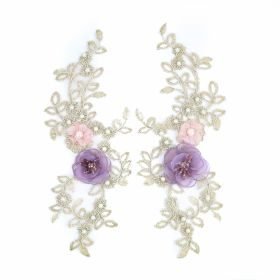 Aplicatie Brodata, lungime 20 cm (10 buc/pachet) Cod: 11240 Aplicatie Brodata cu Flori 3D, lungime 30 cm (3 per/pachet) Cod: DT127