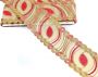Pasmanterie Brodata cu Fir Metalic, latime 7,5 cm (1 metru)Cod: EMI40055 - 3
