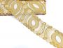 Pasmanterie Brodata cu Fir Metalic, latime 7,5 cm (1 metru)Cod: EMI40055 - 7