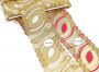 Pasmanterie Brodata cu Fir Metalic, latime 7,5 cm (1 metru)Cod: EMI40055 - 2