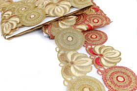 Trim/Border with Seaquins, Gold (13.40 m/roll)Code: ARN1192 - Trim/Border, width 6.5 cm (9 m/roll)Code: EMI40051