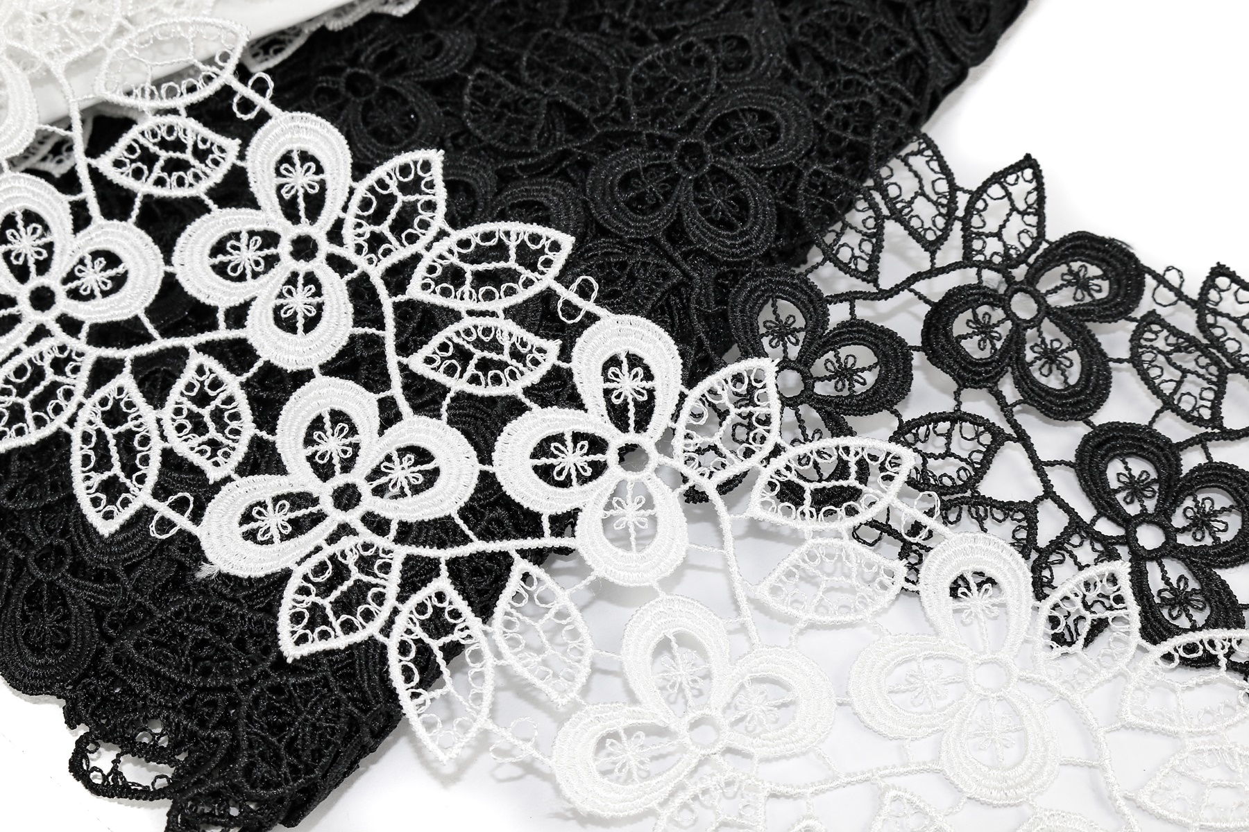Border Lace Embroidered, 6.5 cm (1 m/roll) Code: DC2455