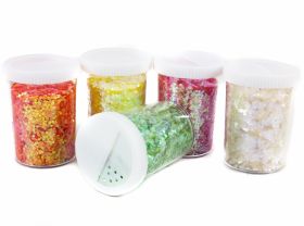 Set Glitter 100 gr (1 buc) Cod: B41 Sclipici Glitter Efect Holografic, Particule Mari, 100 gr (1 buc) Cod: B36