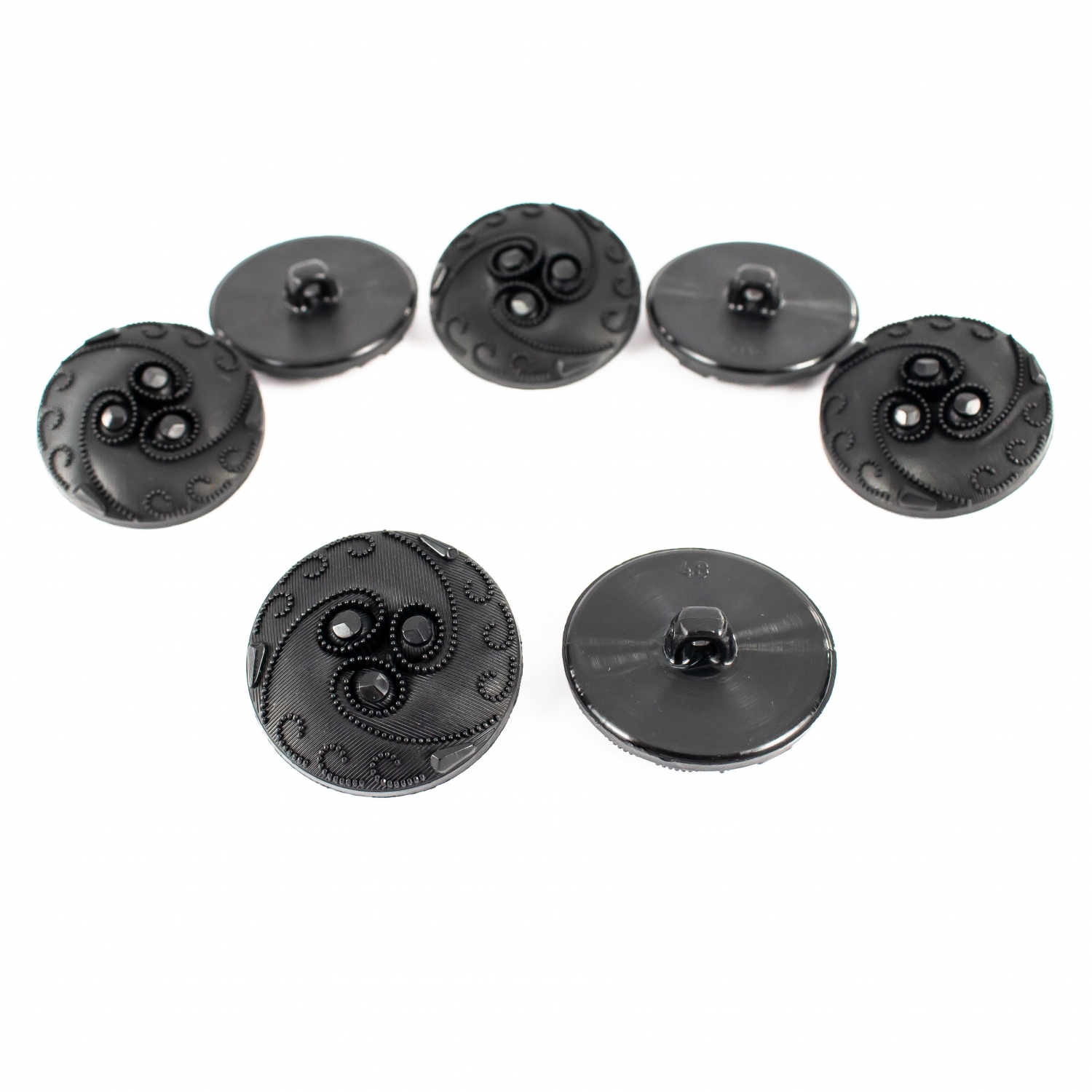 Plastic Shank Button, Size 48Lin (50 pcs/pack)Code: BP528