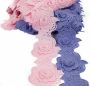 Border Lace Embroidered 3D, 9.3 cm (1 m/roll) Code: A012-0038 - 1