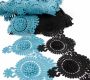 Border Lace Embroidered 3D, 16 cm (1 m/roll) Code: A012-0048 - 1