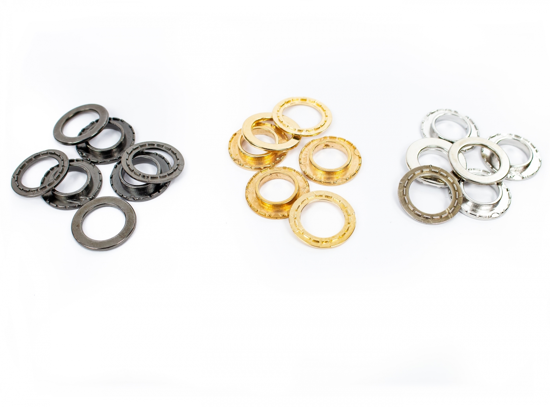 Eyelets and Washers, Metal, 23 mm (200 sets/pack)