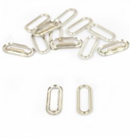 Snaps, Moulds, Hand Press and Accessories - Oval Eyelets and Washers, Metal (200 sets/pack)Code: KS-PK0020