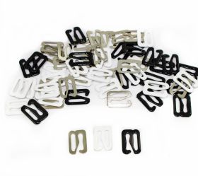 Inele Sutien, 10 mm, Alb, Negru, Transparent (2000 bucati/punga) - Carlige pentru Sutien, latime 10 mm (100 bucati/pachet)Cod: TK750