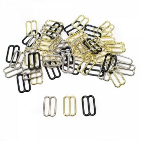 Bra Clasps, Sliders and Hooks - Metal Bra Slides, interior size 15 mm (100 pcs/pack)Code: MA15