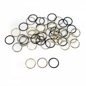 Bra Clasps, Sliders and Hooks - Metal Bra Rings, interior diameter 14 mm (100 pcs/bag)Cod: MH14