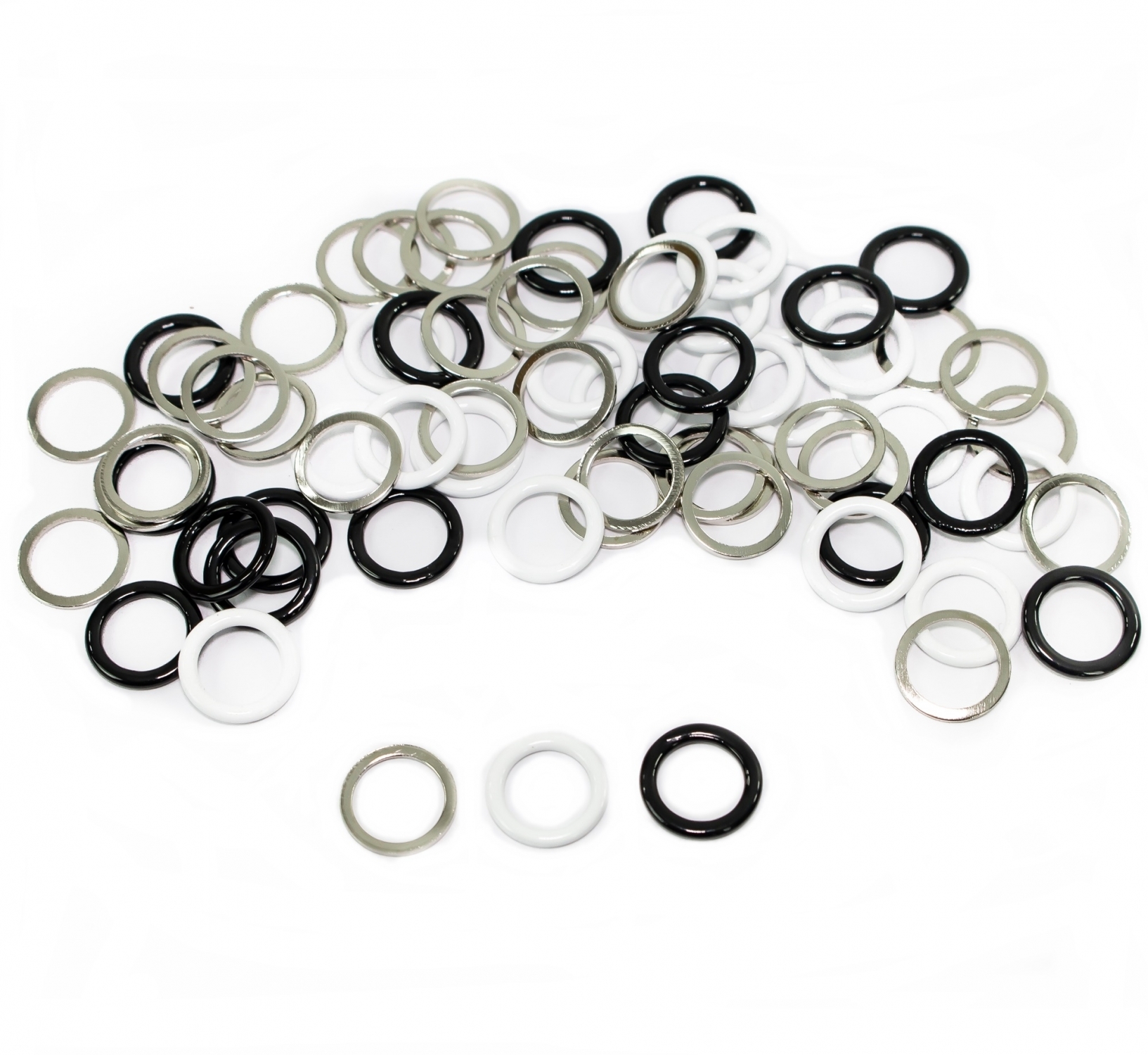 Metal Bra Rings, interior diameter 9 mm (100 pcs/bag)Cod: TK730
