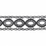 Border Lace Embroidered, width 3.5 cm (13.72 meters/roll)Code: 6302-0329 - 3