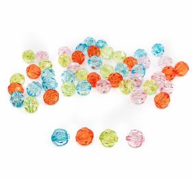 Silver Rhinestone Trimming (9 meters/roll) - Multicoloured Beads, diameter 12 mm (500 gr/bag)Code: R15053