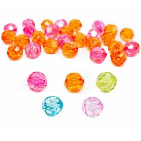 Margele din Plastic - Margele Multicolore, diametru 10 mm (500 gr/punga/culoare)Cod: R15053