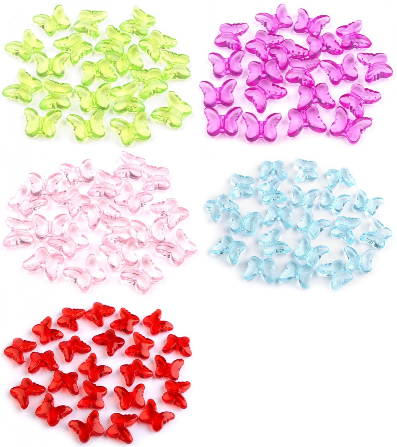 Plastic Decoration Butterfly 15x18 mm (20 pcs/pack)Code: 230455