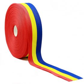 Tricolor Tape and Cord - Three Color Ribbon, width 40 mm (50 m/roll)