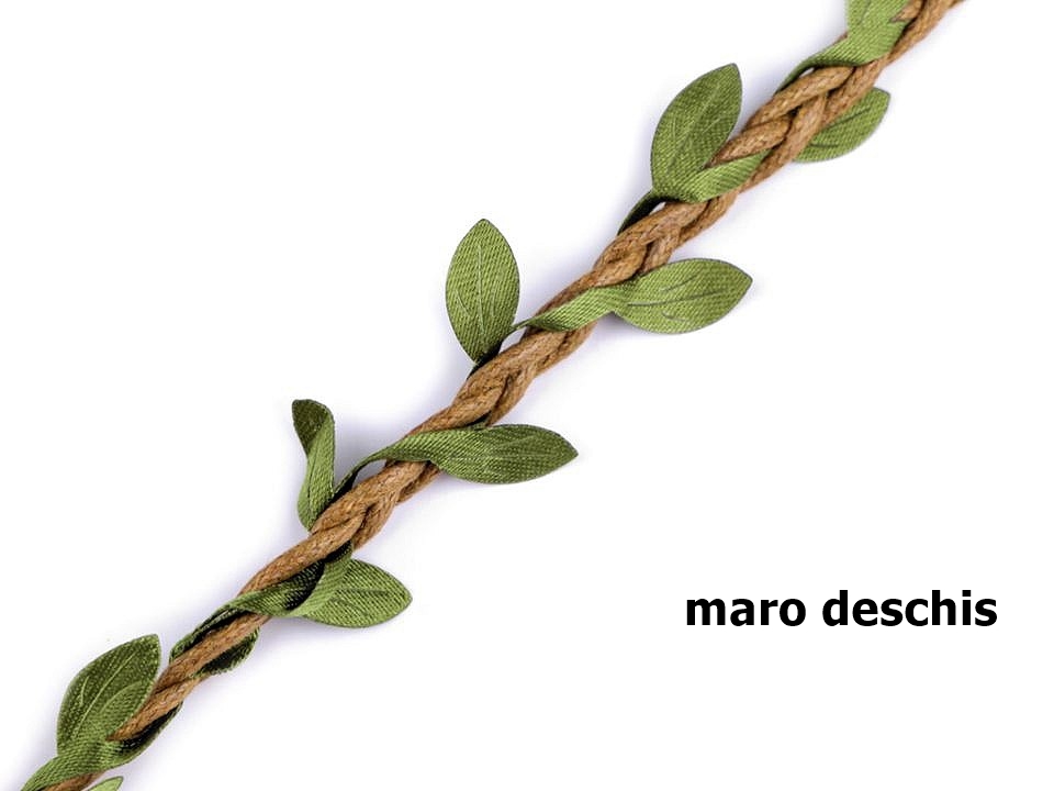 Snur Decorativ cu Frunze, latime 30 mm ( 10 metri/pachet)Cod: 510709 - 8