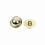 Plastic Metallized Shank Buttons, size 24 (144 pcs/pack) Code: B6314 - 2