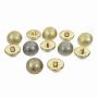 Plastic Metallized Shank Buttons, size 24 (144 pcs/pack) Code: B6320 - 5