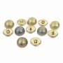 Plastic Metallized Shank Buttons, size 34 (144 pcs/pack) Code: B6320 - 5