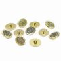 Plastic Metallized Shank Buttons, size 40 (144 pcs/pack) Code: B6324 - 5