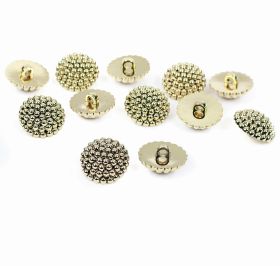 Nasturi Plastic Metalizati JU882, Marime 34, Aurii (100 buc/pachet) - Nasturi Metalizati, cu Picior, din Plastic, marime 34 (144 bucati/pachet) Cod: B6301