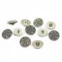 Plastic Metallized Shank Buttons, size 34 (144 pcs/pack) Code: B6383 - 5