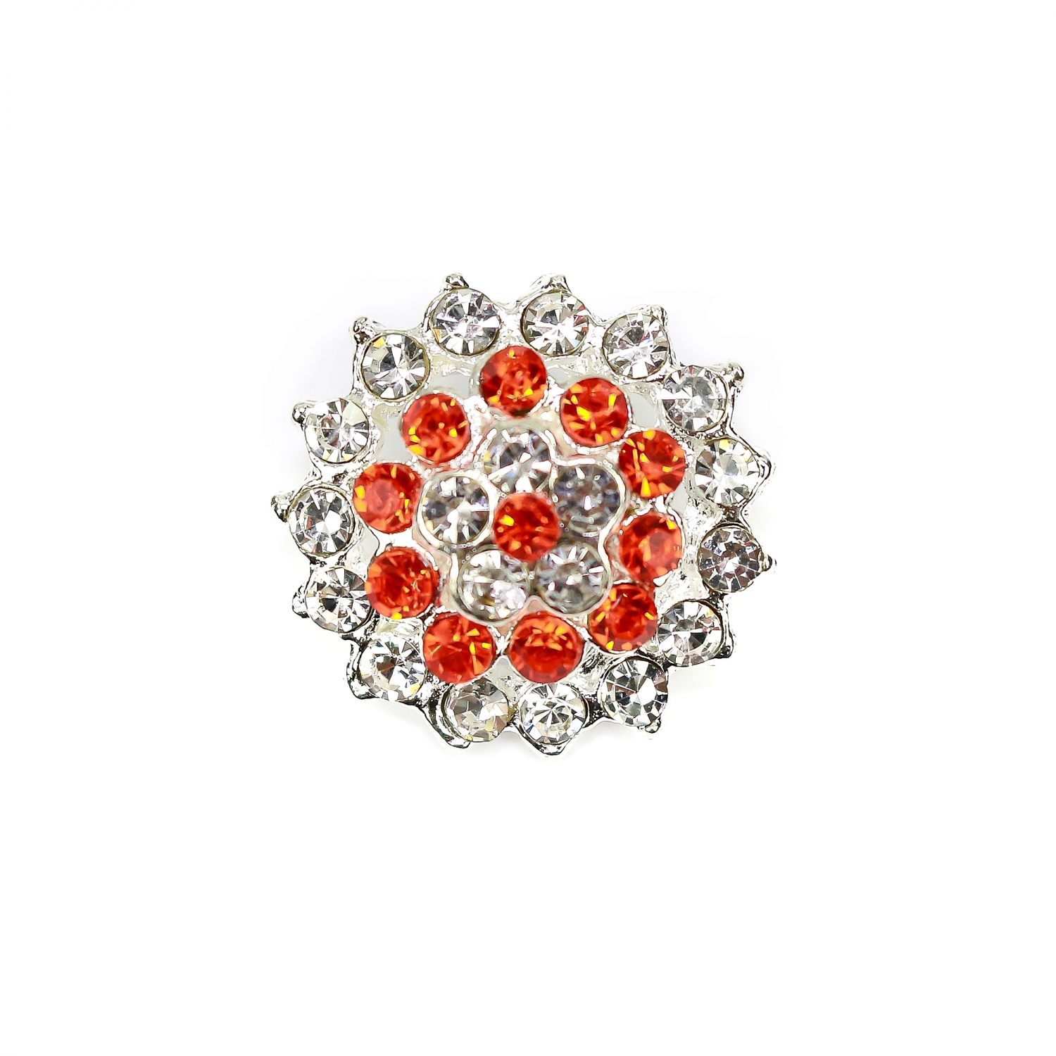 Shank Buttons with Rhinestones and Beads, 2cm (10 pcs/pack) Code: BT0846