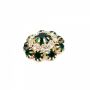 Shank Buttons with Rhinestones and Beads, 2cm (10 pcs/pack) Code: BT0848 - 6