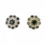 Shank Buttons with Rhinestones and Beads, 2cm (10 pcs/pack) Code: BT0848 - 1