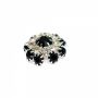 Shank Buttons with Rhinestones and Beads, 2cm (10 pcs/pack) Code: BT0848 - 3