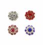 Shank Buttons with Rhinestones and Beads, 2cm (10 pcs/pack) Code: BT0844 - 1