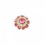 Shank Buttons with Rhinestones and Beads, 2cm (10 pcs/pack) Code: BT0844 - 13